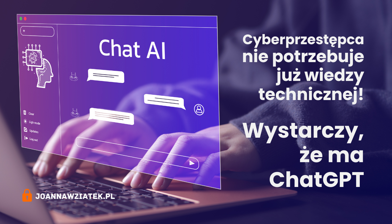 Wizualizacja walki AI vs AI w cyberbezpieczeństwie - haker i specjalista IT używający sztucznej inteligencji